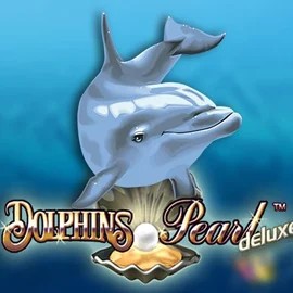 Dolphins Pearl Deluxe slot logo by Novomatic at Gambloria Casino