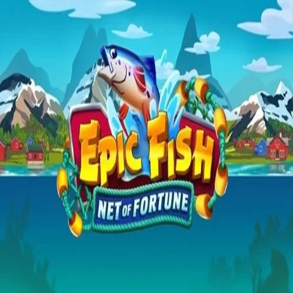 Epic Fish Net of Fortune online game logo by Quickspin on gambloriaacasino.com