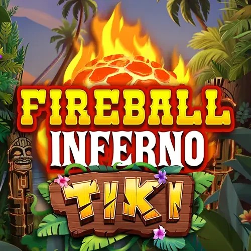 Slots logo of Fireball Inferno Tiki from NetEnt at Gambloria Casino