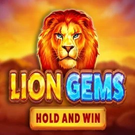 Lion Gems Hold and Win slot logo by Playson at Gambloria Casino