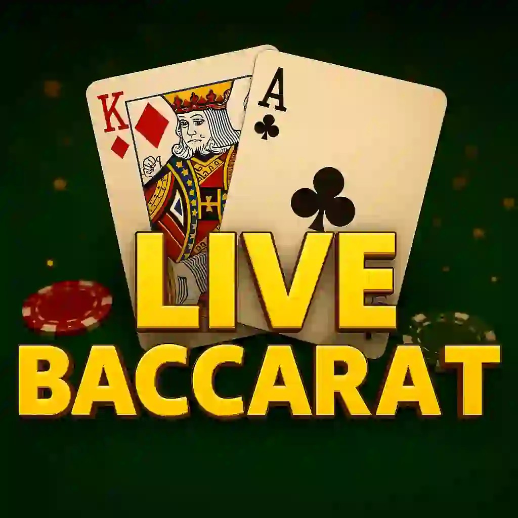 Live Baccarat logo by Evolution at Gambloria Casino