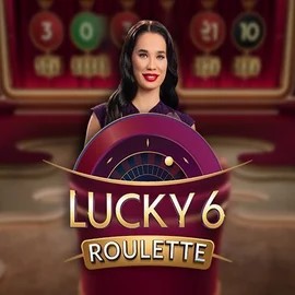 Lucky 6 Roulette slot logo by Pragmatic Play at Gambloria Casino