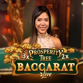 Prosperity Tree Baccarat online game logo by Evolution on gambloriaacasino.com